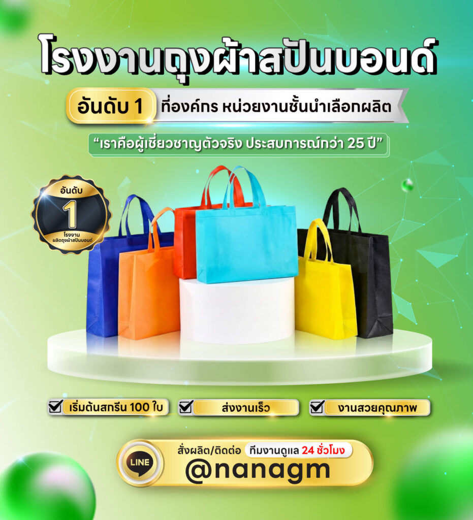 รับผลิตถุงผ้าสปันบอนด์